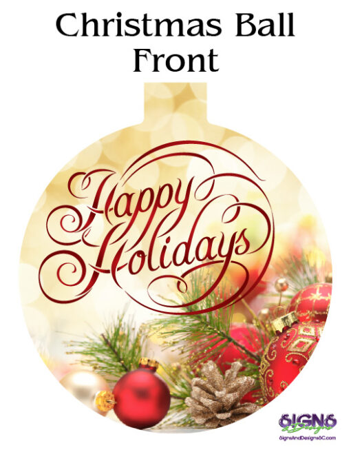 Happy Holidays - Gold